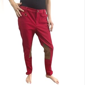 RL BLUE LABEL Red Jodphur Pants